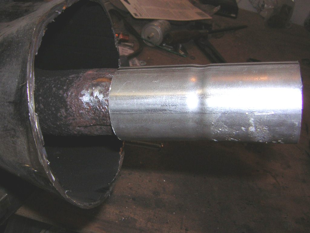 BMW muffler new pipe