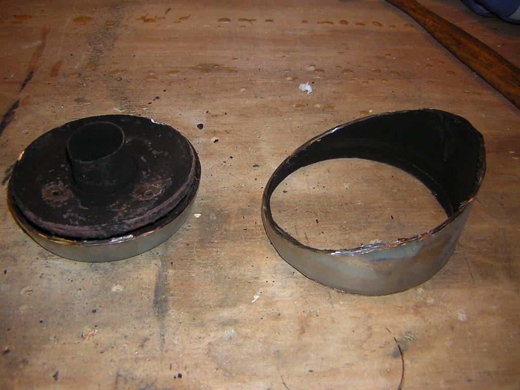 BMW muffler cut sections