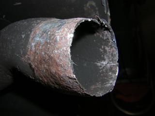 BMW muffler outlet pipe