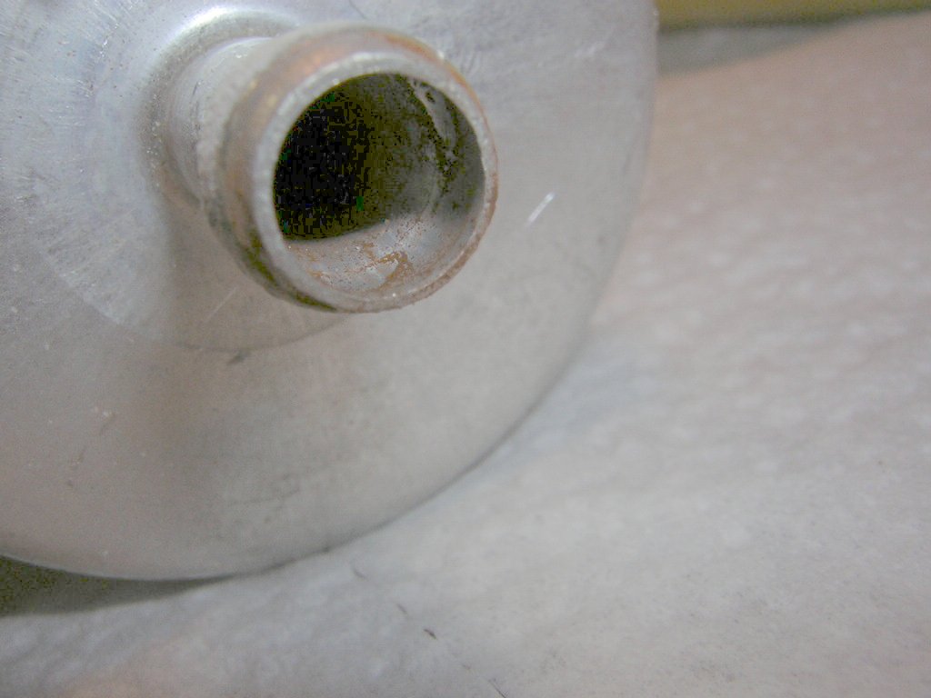 Fuel filter exposed