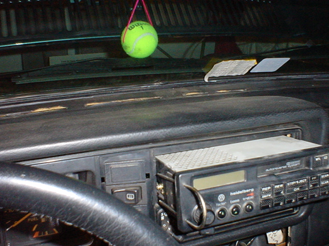 VW Cabriolet, dashboard, instrument cluster, lights