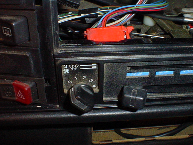 VW Cabriolet, dashboard, instrument cluster, lights