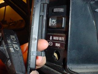 VW Cabriolet, dashboard, instrument cluster, lights
