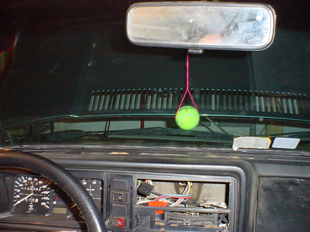 VW Cabriolet, dashboard, instrument cluster, lights