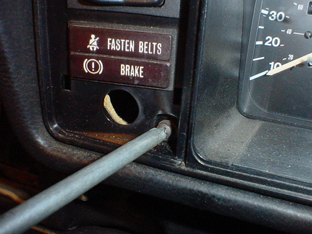 VW Cabriolet, dashboard, instrument cluster, lights