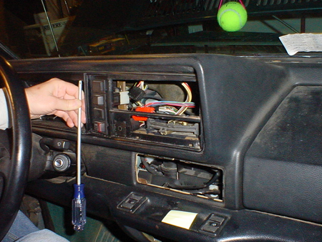 VW Cabriolet, dashboard, instrument cluster, lights