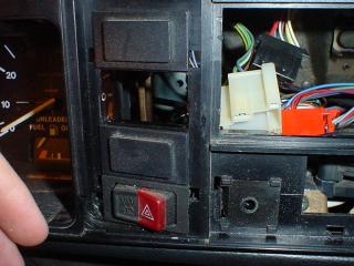 VW Cabriolet, dashboard, instrument cluster, lights