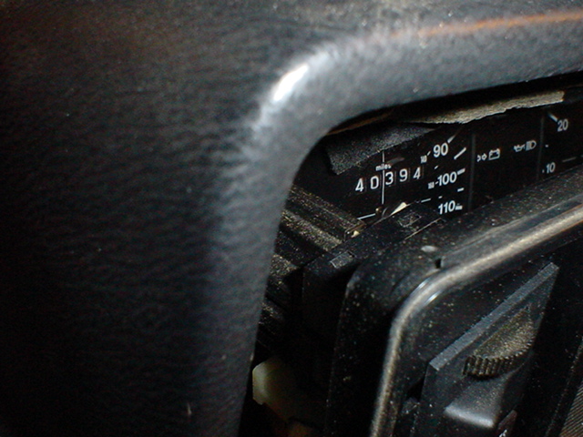 VW Cabriolet, dashboard, instrument cluster, lights