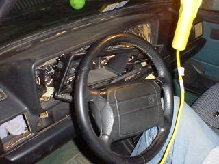 VW Cabriolet, dashboard, instrument cluster, lights