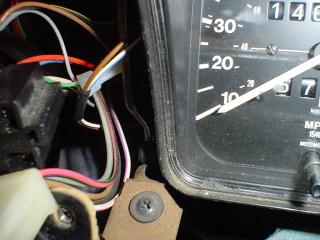 VW Cabriolet, dashboard, instrument cluster, lights