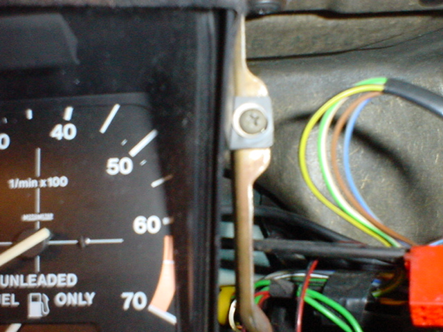 VW Cabriolet, dashboard, instrument cluster, lights