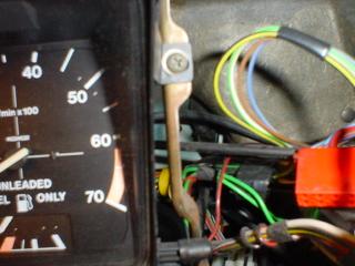 VW Cabriolet, dashboard, instrument cluster, lights