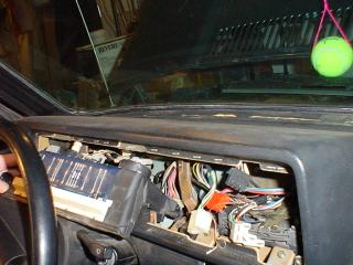 VW Cabriolet, dashboard, instrument cluster, lights