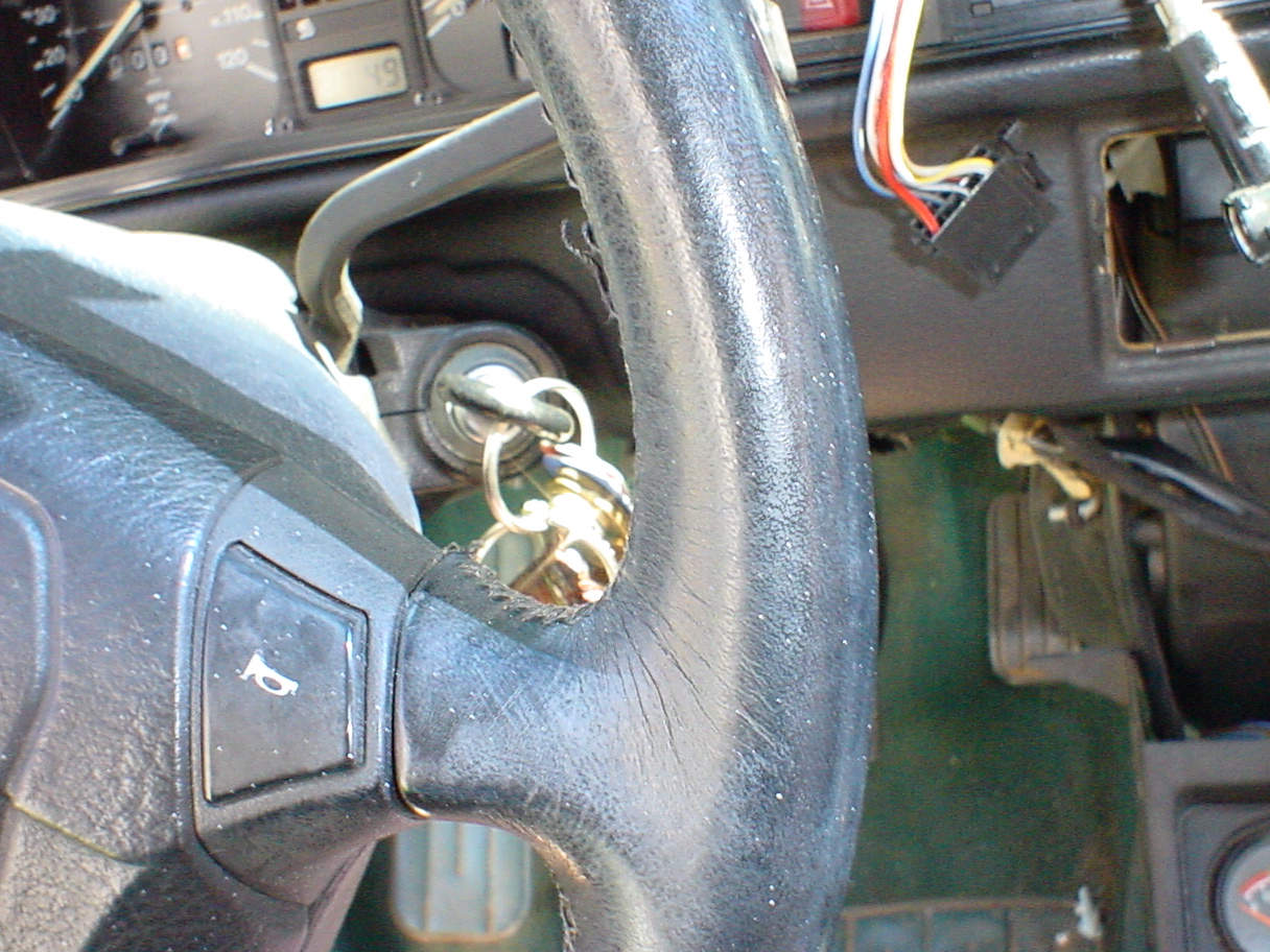 VW Cabriolet, body shop, over spray, mistake