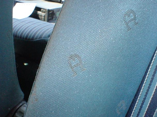 VW Cabriolet, body shop, over spray, mistake