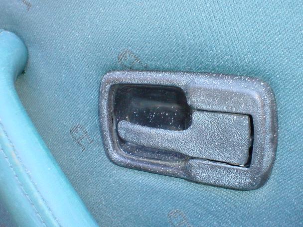 VW Cabriolet, body shop, over spray, mistake