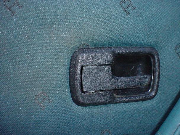 VW Cabriolet, body shop, over spray, mistake