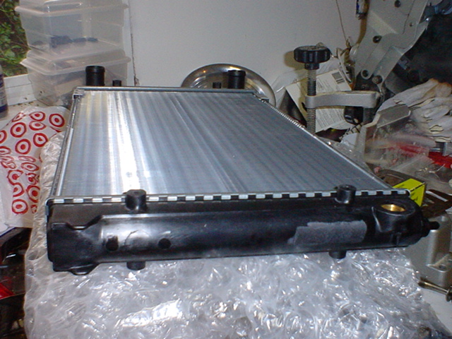 Volkswagen Cabriolet, radiator install, replace