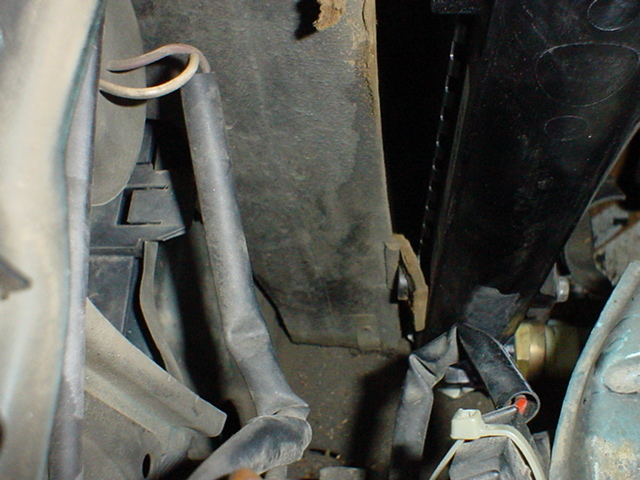 Volkswagen Cabriolet, radiator install, replace