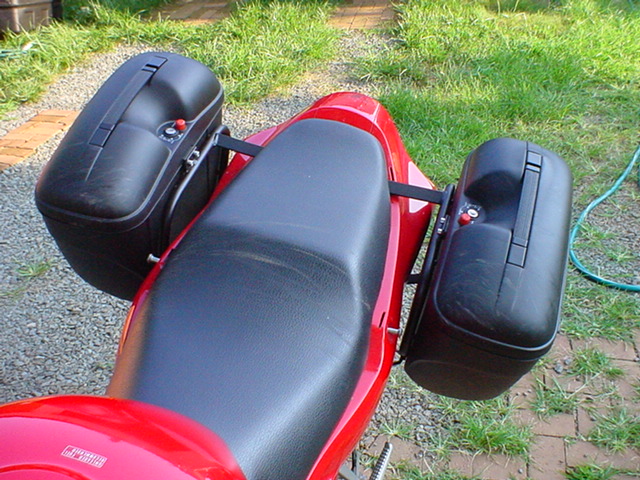 Honda VFR with Givi E21 monokey hard cases