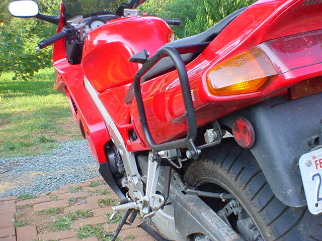 Honda VFR with Givi E21 monokey hard cases