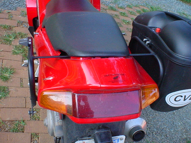 Honda VFR with Givi E21 monokey hard cases