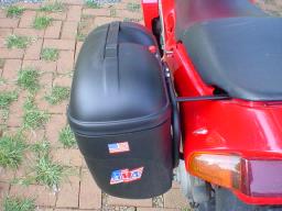 Honda VFR with Givi E21 monokey hard cases
