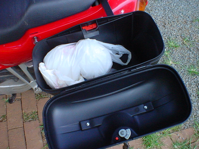Honda VFR with Givi E21 monokey hard cases