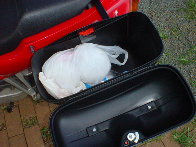 Honda VFR with Givi E21 monokey hard cases