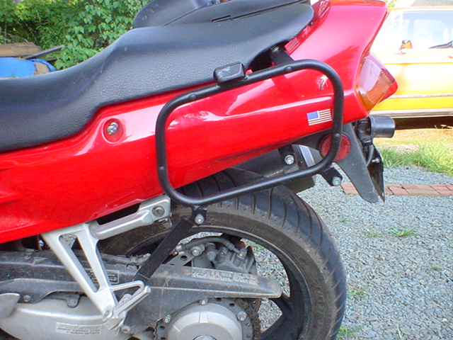 Honda VFR with Givi E21 monokey hard cases