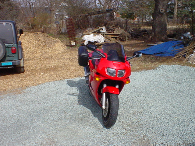 Honda VFR with Givi E21 monokey hard cases