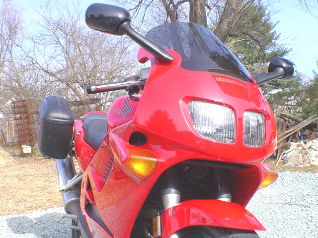 Honda VFR with Givi E21 monokey hard cases
