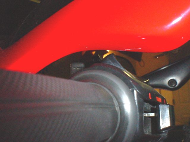 Honda VFR750 Interceptor Helibar clearance
