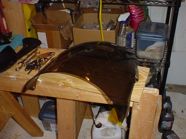 Honda VFR750 Interceptor Givi windscreen
