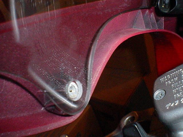 Honda VFR750 Interceptor Givi windscreen