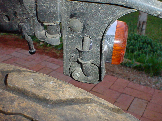 Honda Shadow, turn signal, move, relocate