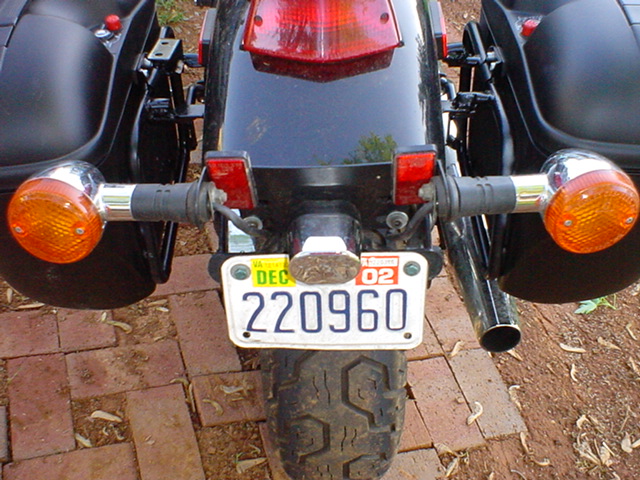 Honda Shadow, turn signal, move, relocate