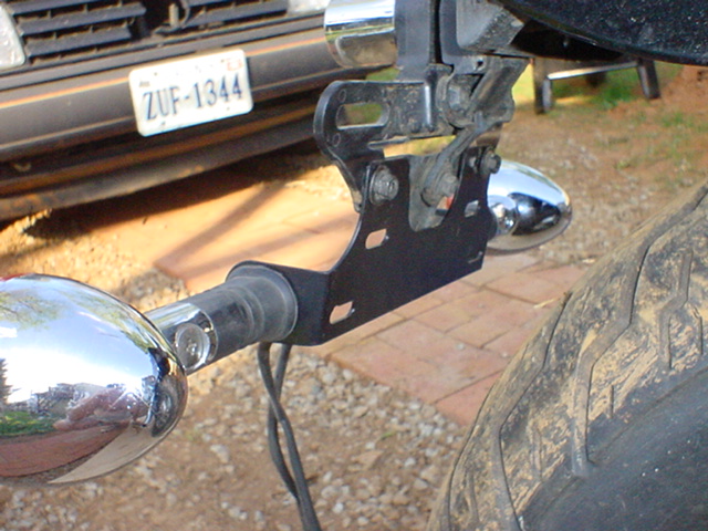 Honda Shadow, turn signal, move, relocate