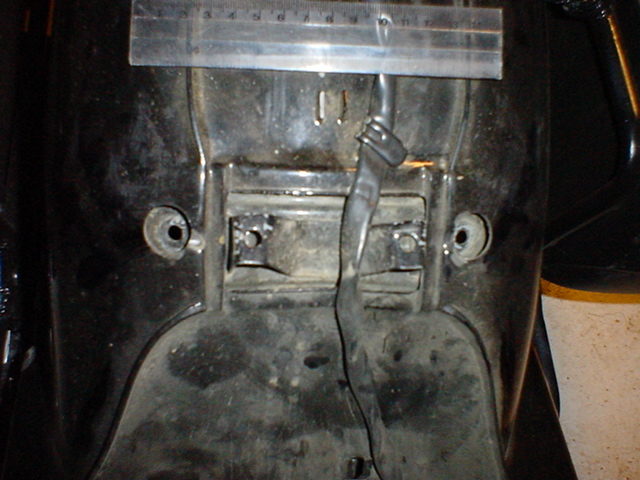 Honda Shadow seat, rear fender, sissy bar holes