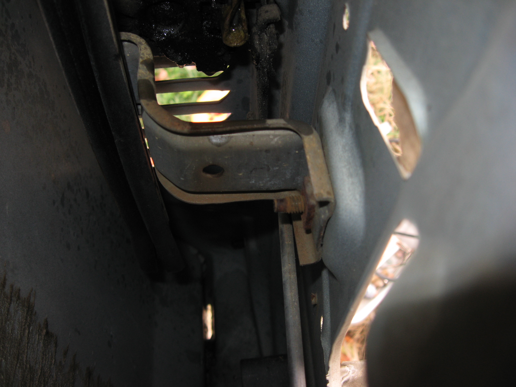 window track from inside the door