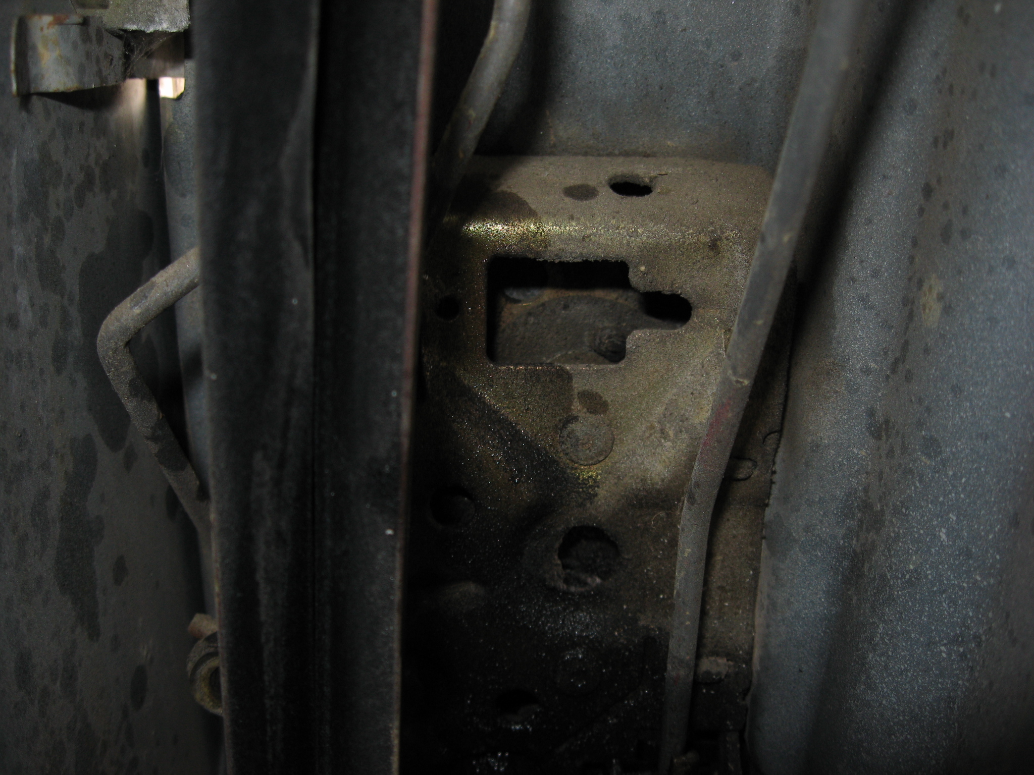window track and door latch